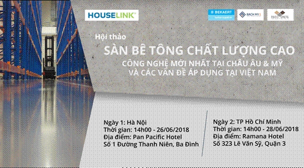 Hội thảo về sàn bê tông chất lượng cao tại Hà Nội và TP Hồ Chí Minh